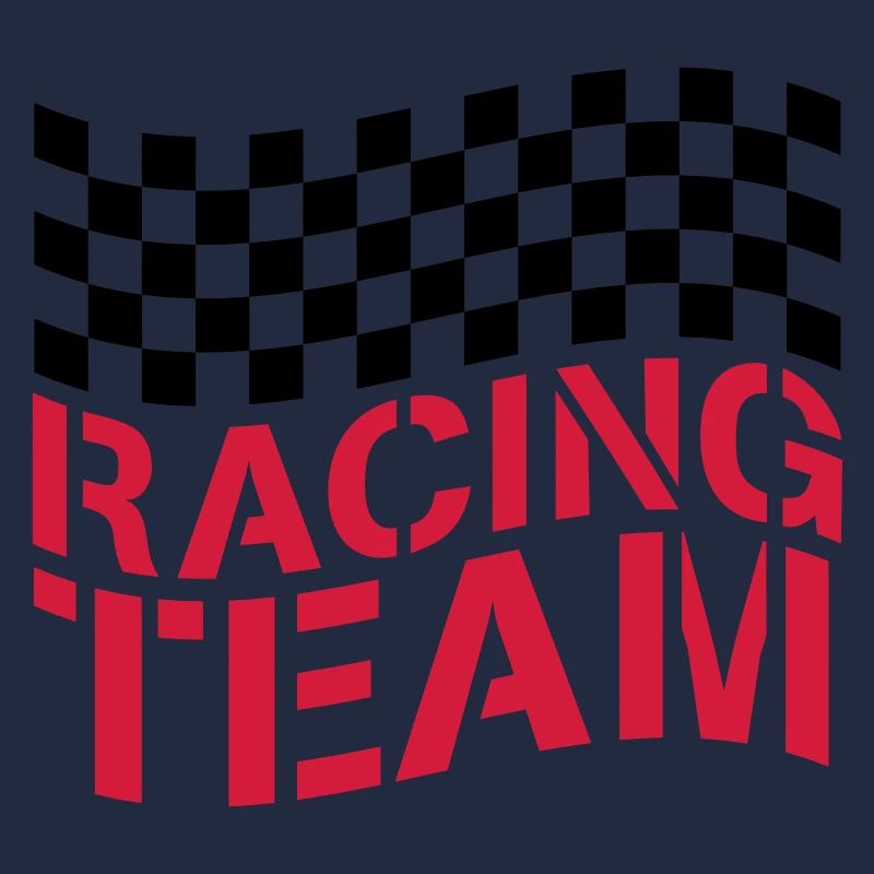 Conception de drapeau Racing Team