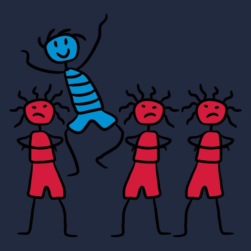 Be Different Happy Funny Boy