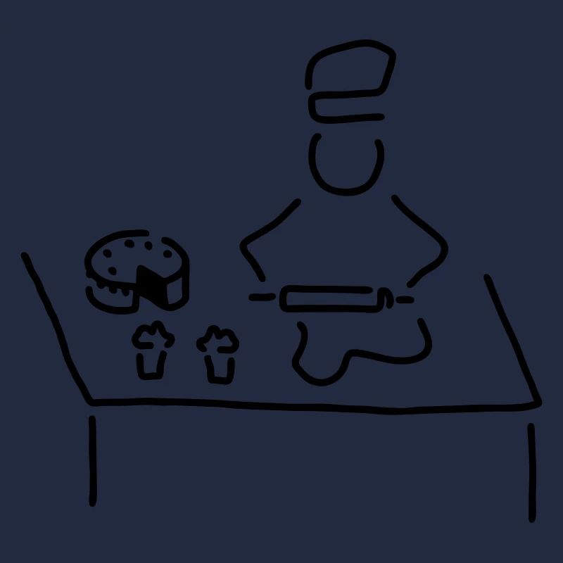 konditor backt kuchen