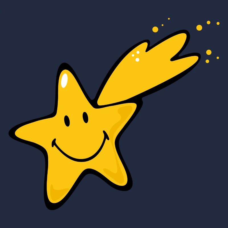 Smiley Shooting Star