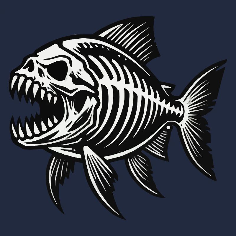 skelett piranha
