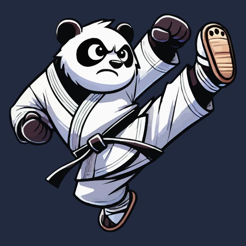 Pandabär Karate