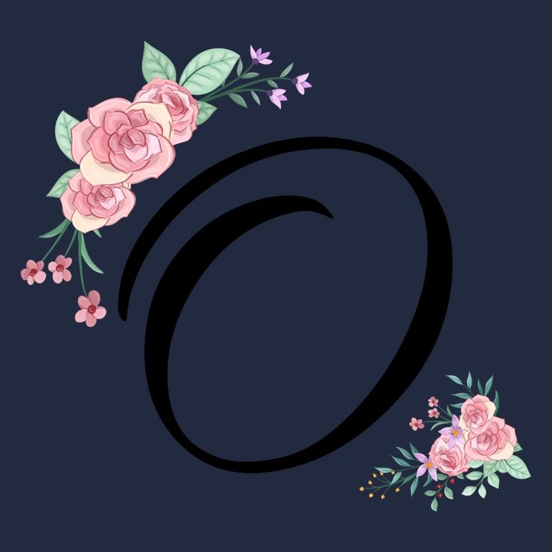 Letter o flowers