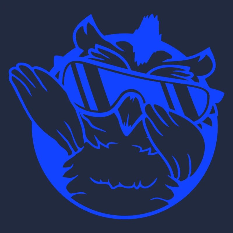 Owl Dabbing Dab Dance Pose Gesture Sunglasses Cute
