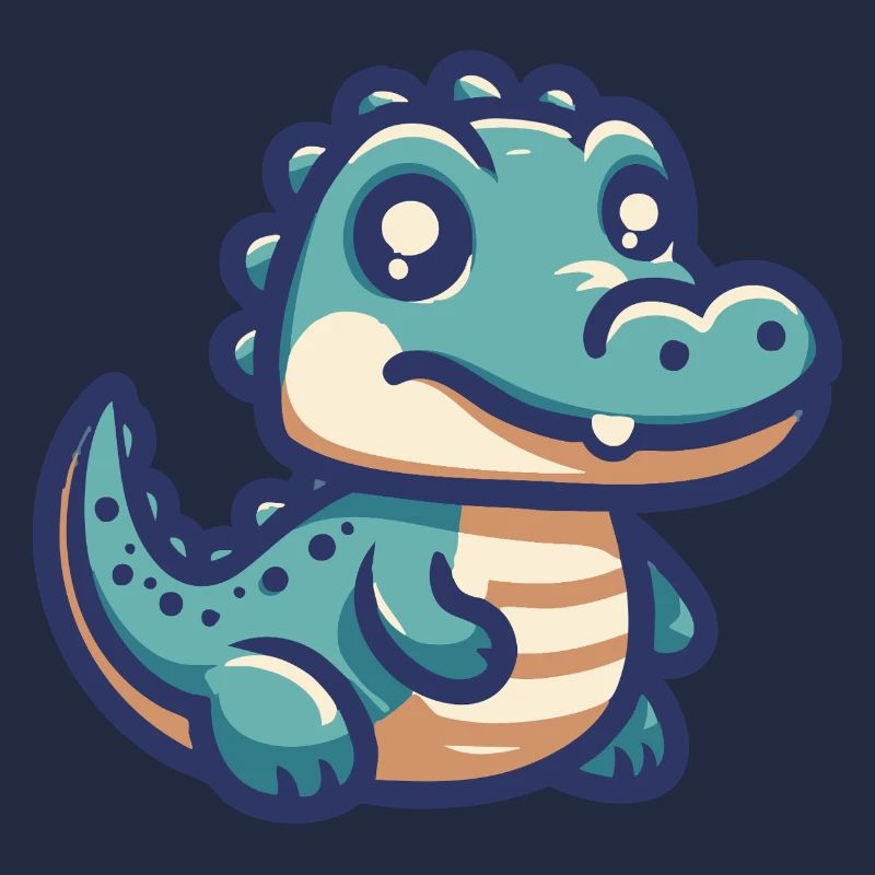 Lächelnder Alligator