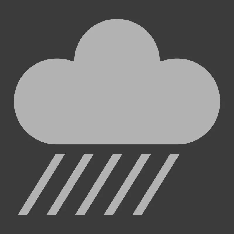 weather symbol - cloud & rain