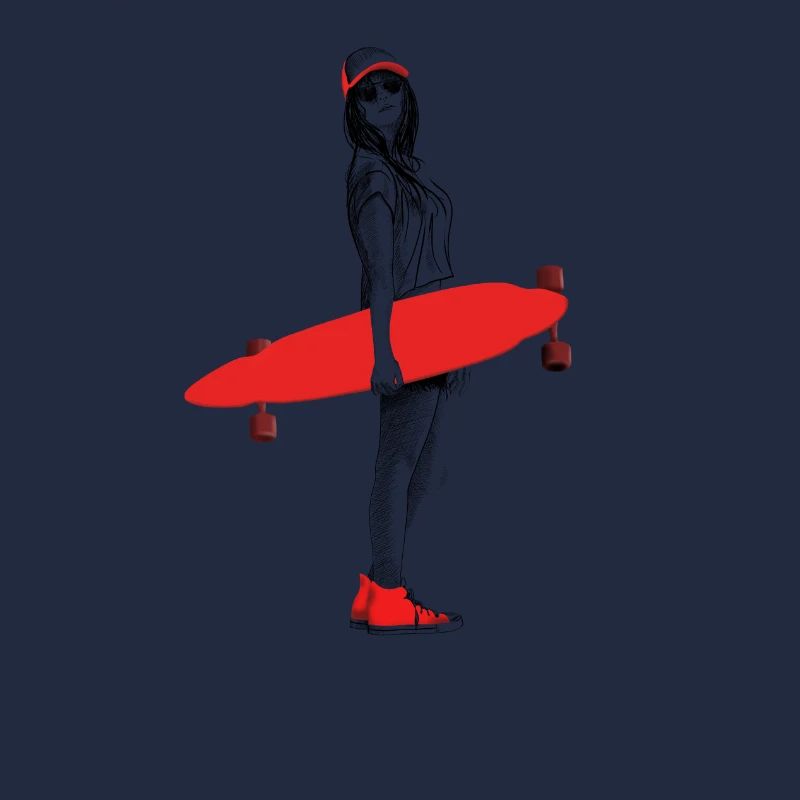 Abstraktes Skateboard Motiv Design