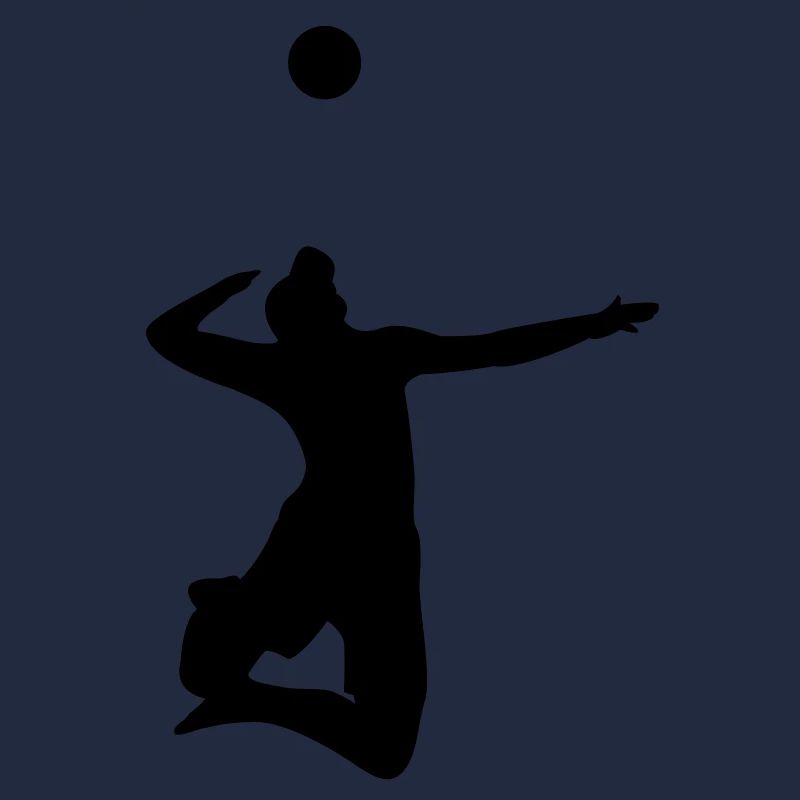 Volleyballer Aufschlag