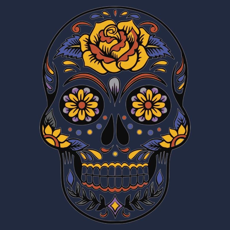 Blumen Schädel