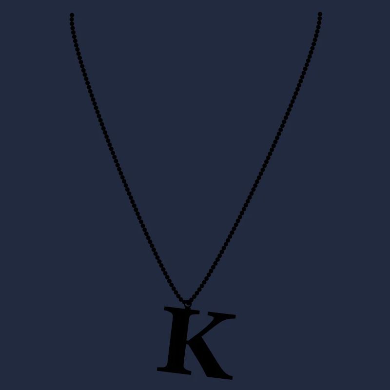 Halskette Buchstabe K