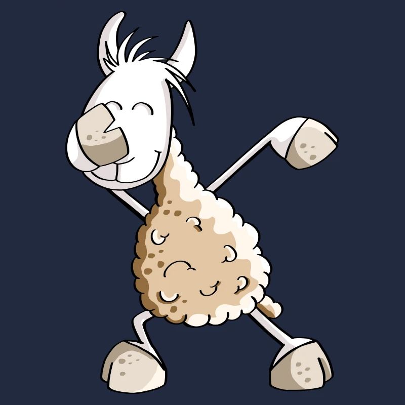 Dab Dance Lama - Dabbing Alpaca - Fun Comic