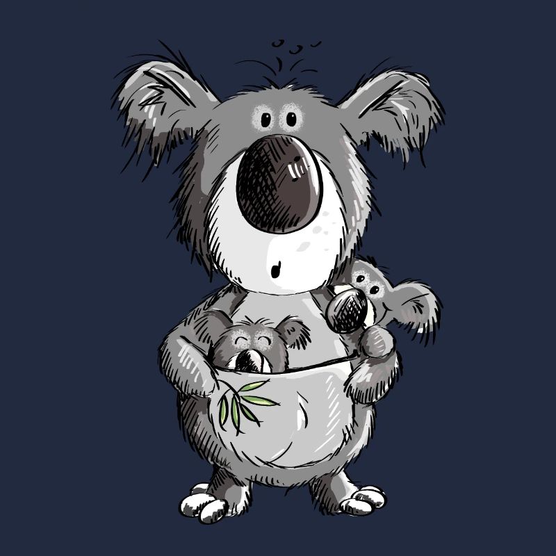 Süßer Koala Bär mit Kindern Comic