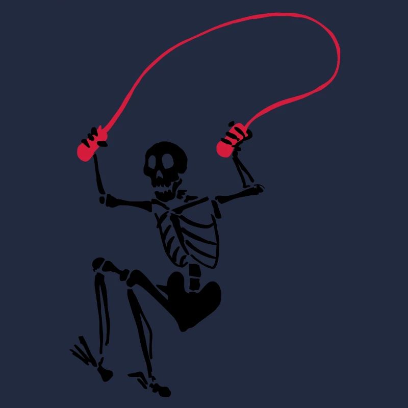 Skeleton jumping rope