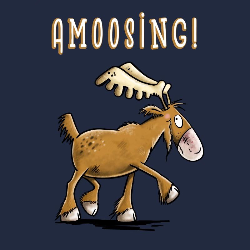 Amoosing Elch I Comic I Fun Geschenk I Elche