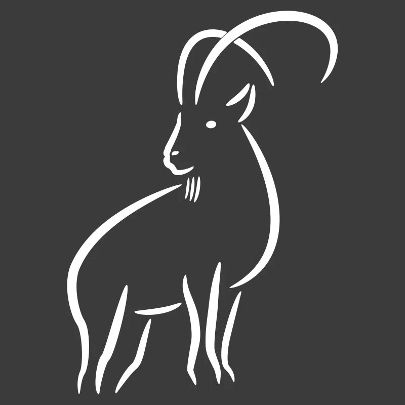 Steinbock Strichzeichnung