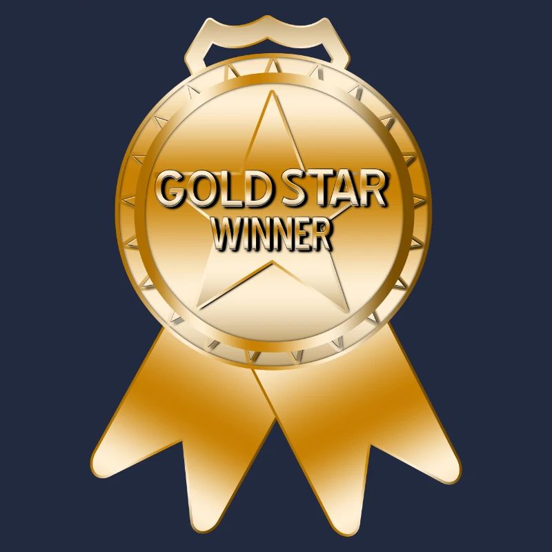 Gold Star Gewinner-Medaille
