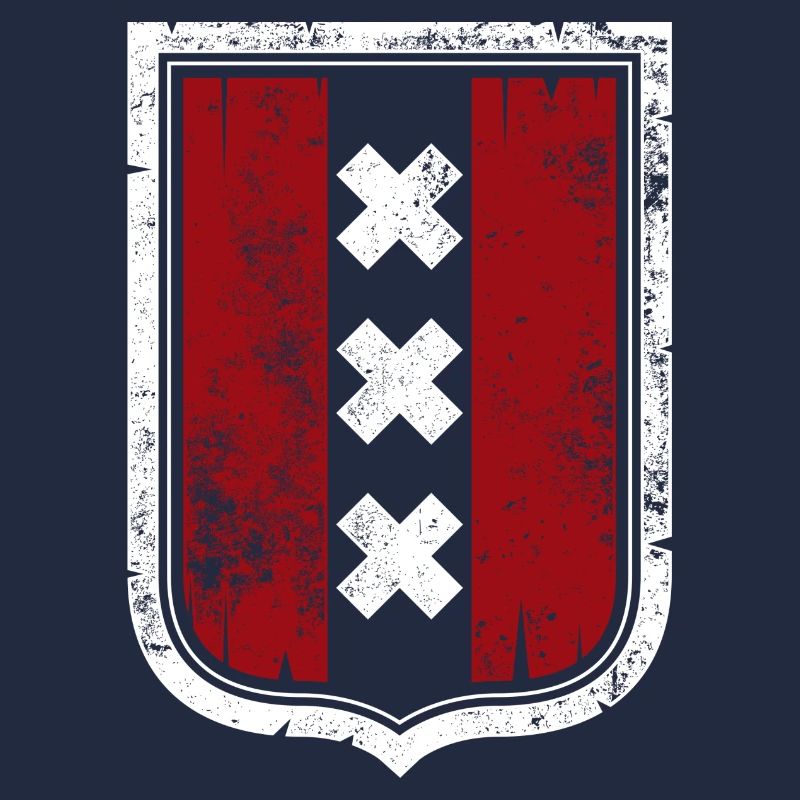 Blason du Bouclier Rouge avec des X blancs