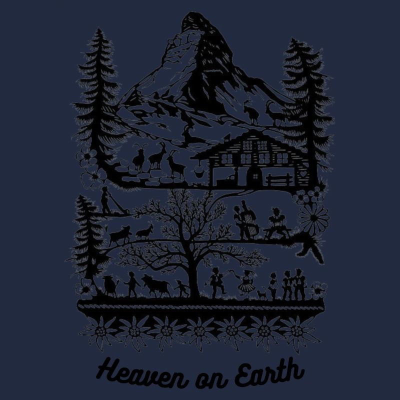 Alpenpanorama Scherenschnitt