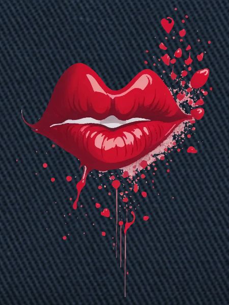 Kussrote Lippen Splash