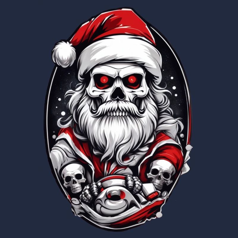 Totenkopf Weihnachtsmann