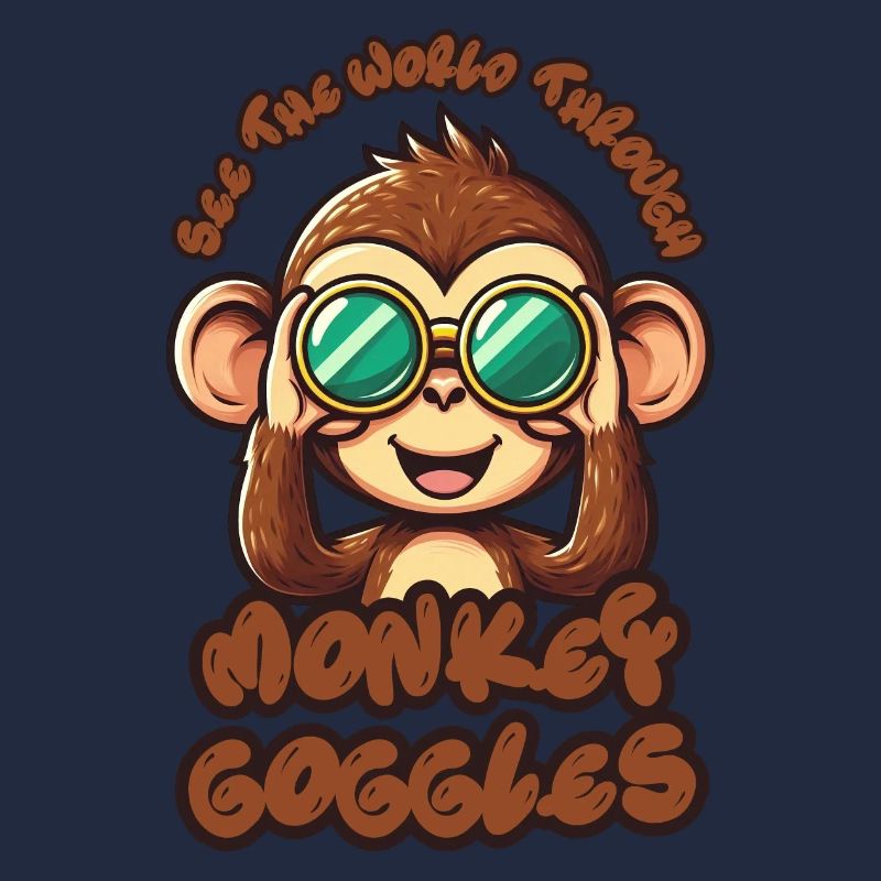 Cute Monkey: See the world through monkey goggles!