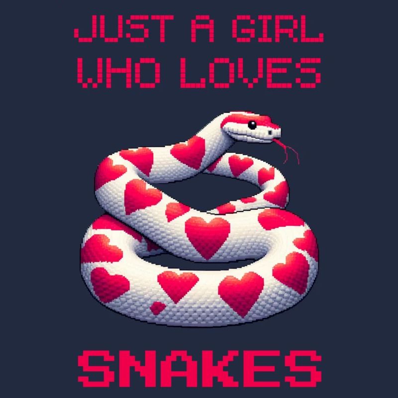 Nur ein Mädchen, das Schlangen liebt