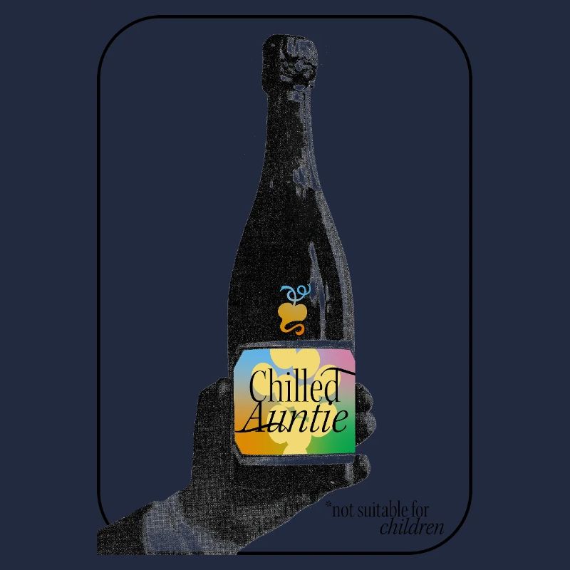 Chilled Auntie Pop-Art Bottle