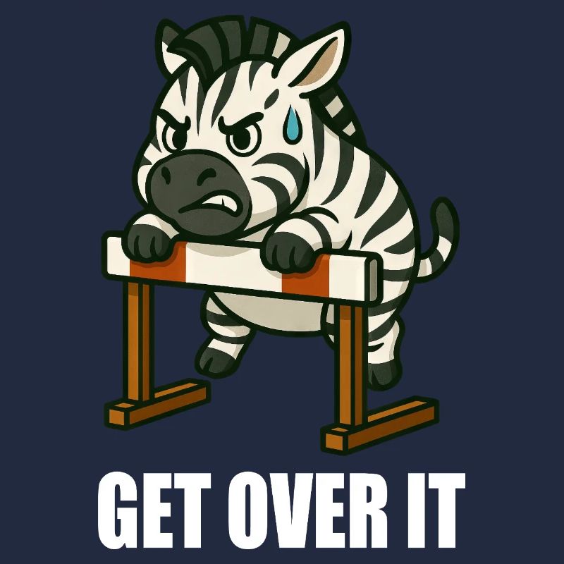Zebra Hurdle Motivation Dire Surmonter