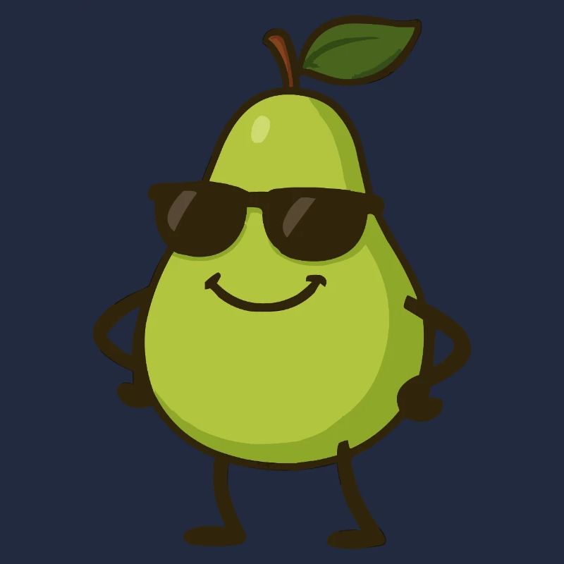 Poire Bande Dessinée Cool