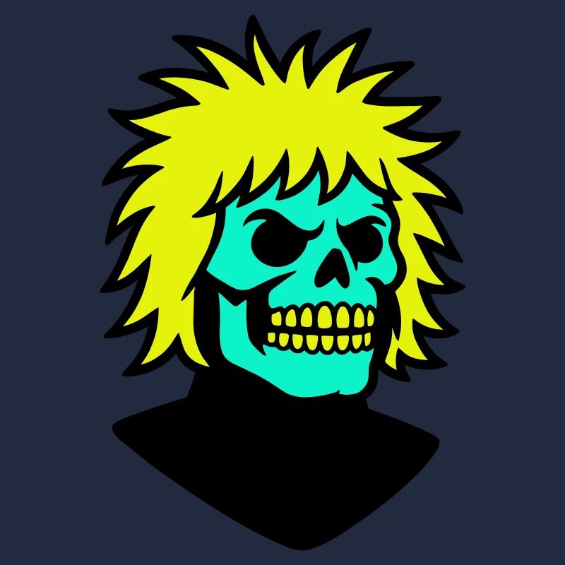 Skullman avec une coiffure cool