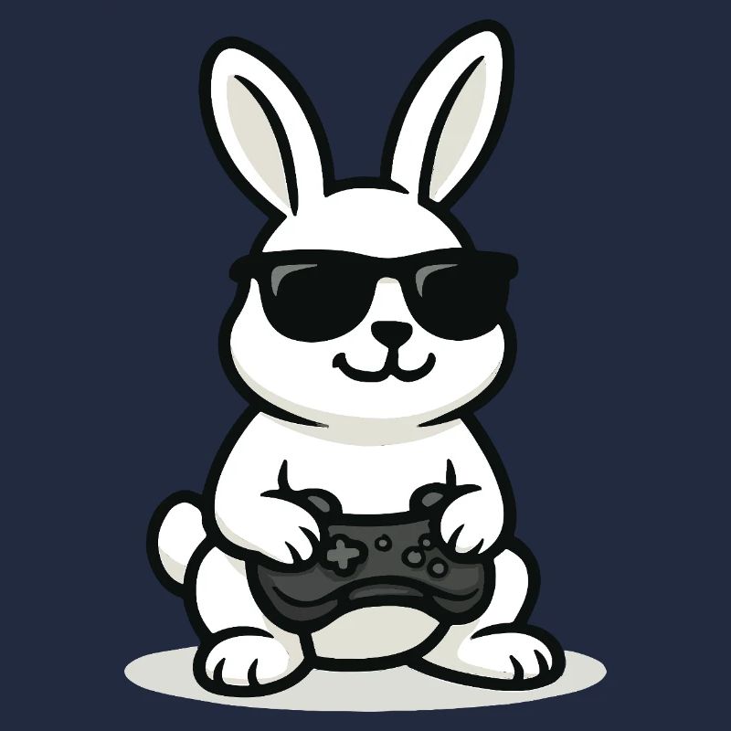 Cool Gaming Bunny