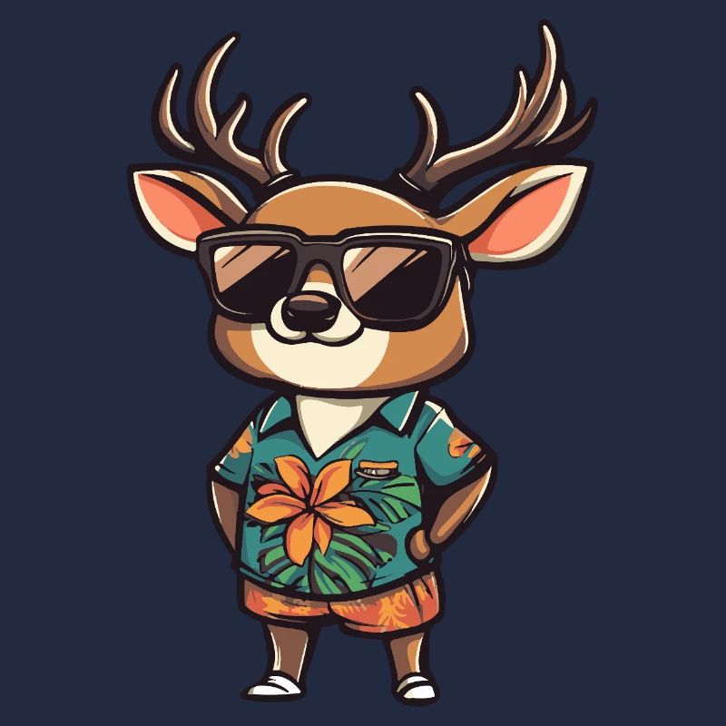 Deer Comic Vacation