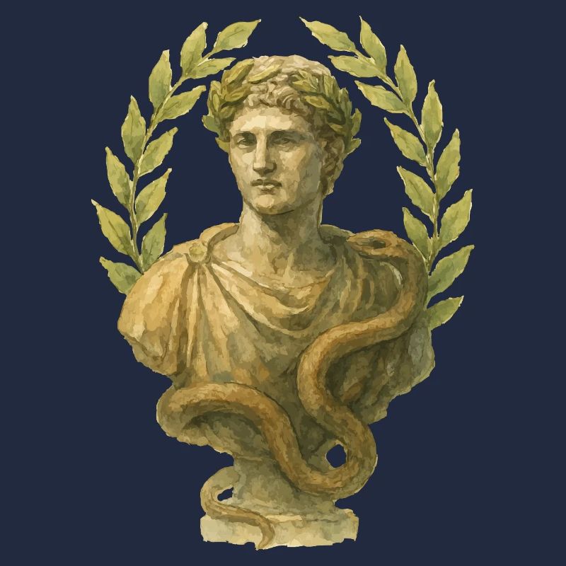 statue rom aquarell