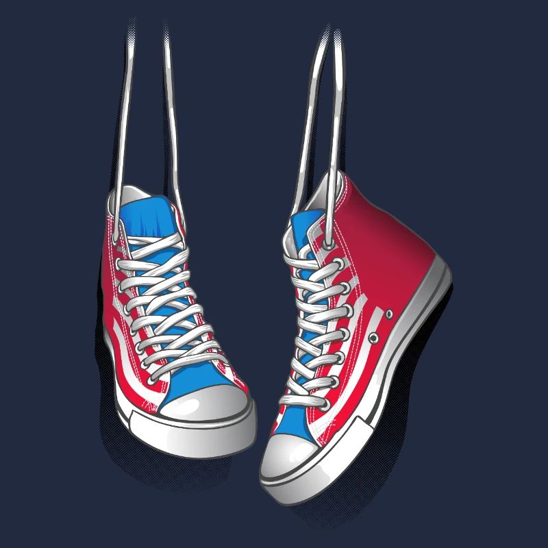 Turnschuhe und Schnürsenkel
