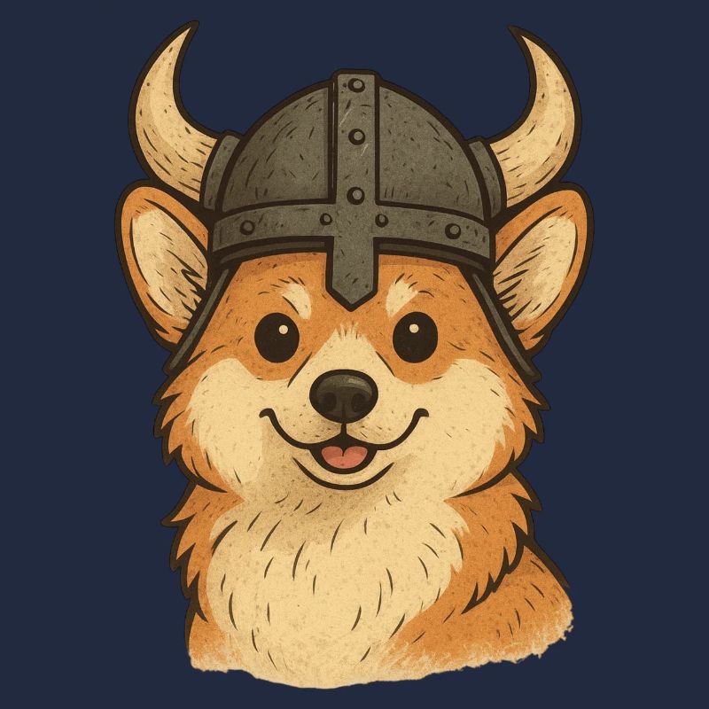 Wikinger-Hund Illustration