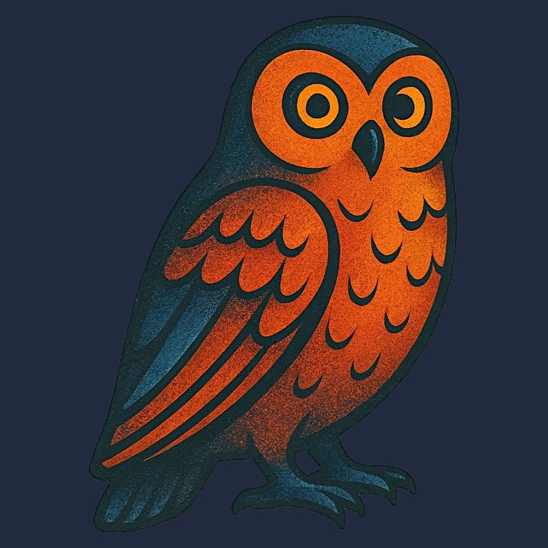 Owl with pattern
