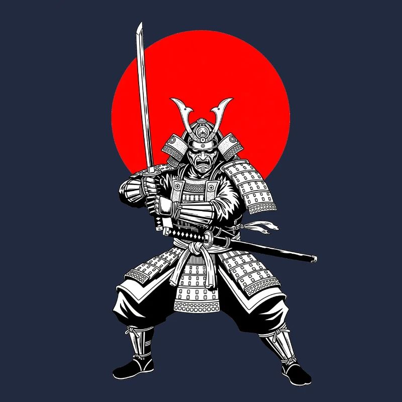 Traditioneller Samurai Krieger