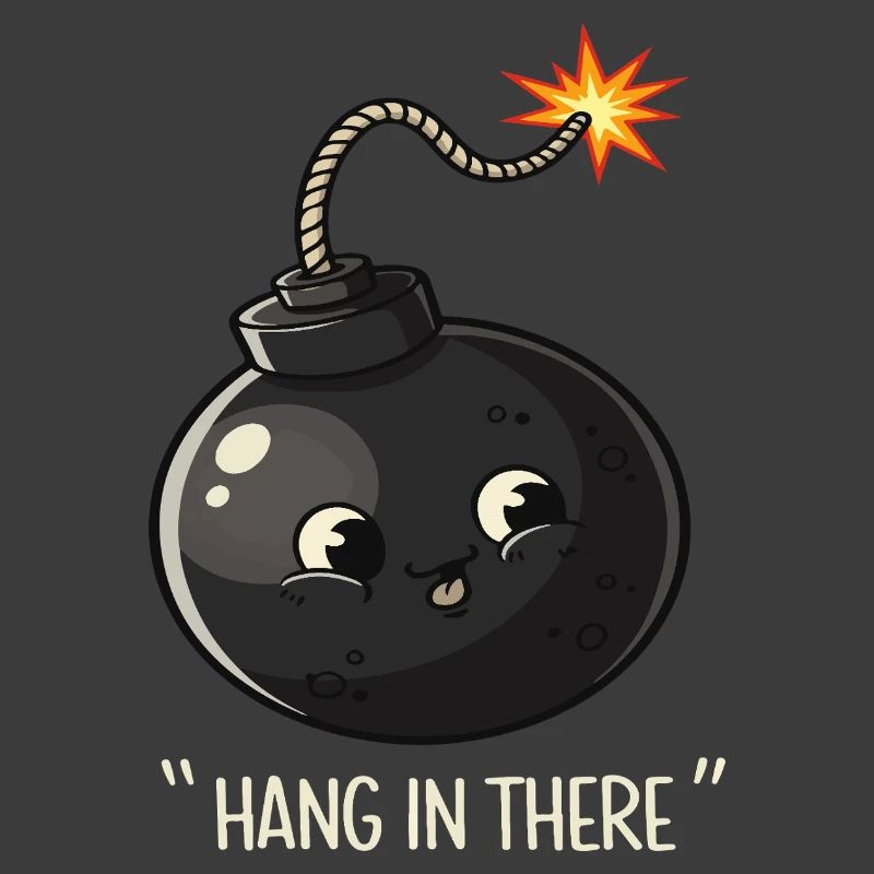 Kawaii Explodierende Bombe Comic Design