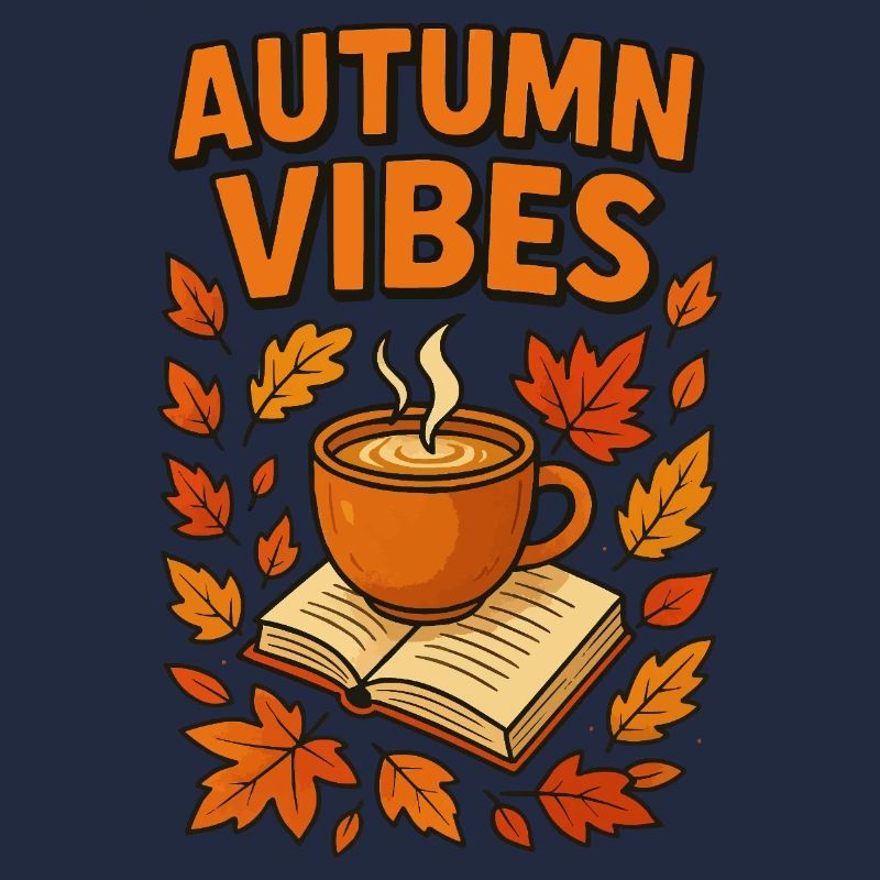 Herbstvibes Kaffee und Buch