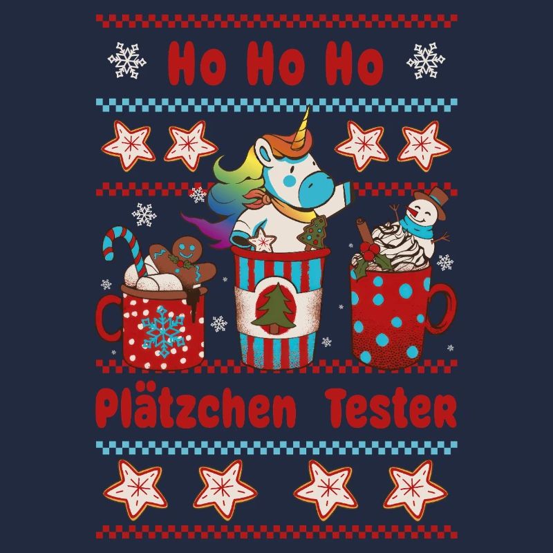 Hohoho Plätzchentester Einhorn Weihnachten Advent