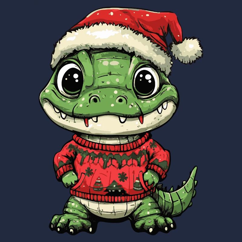 Alligator Weihnachten
