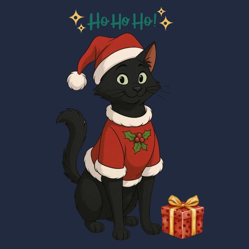 HoHoHo!! schwarze Katze