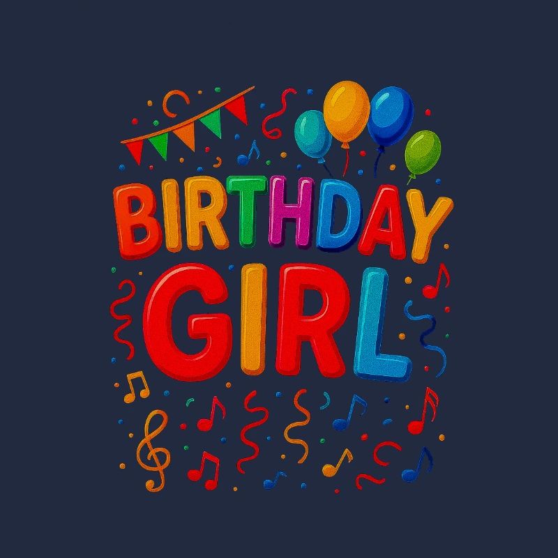 Bunte Geburtstagsmädchen-Briefe