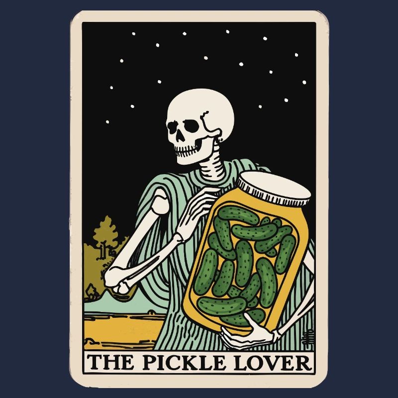 L’amateur de concombre Tarot carte Concombre drôle