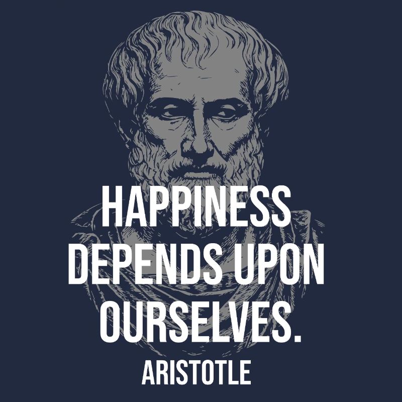 Aristoteles' Glücksporträtzitat