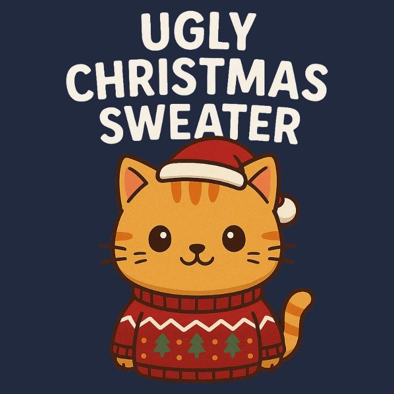 Pull de Noël moche pour chat