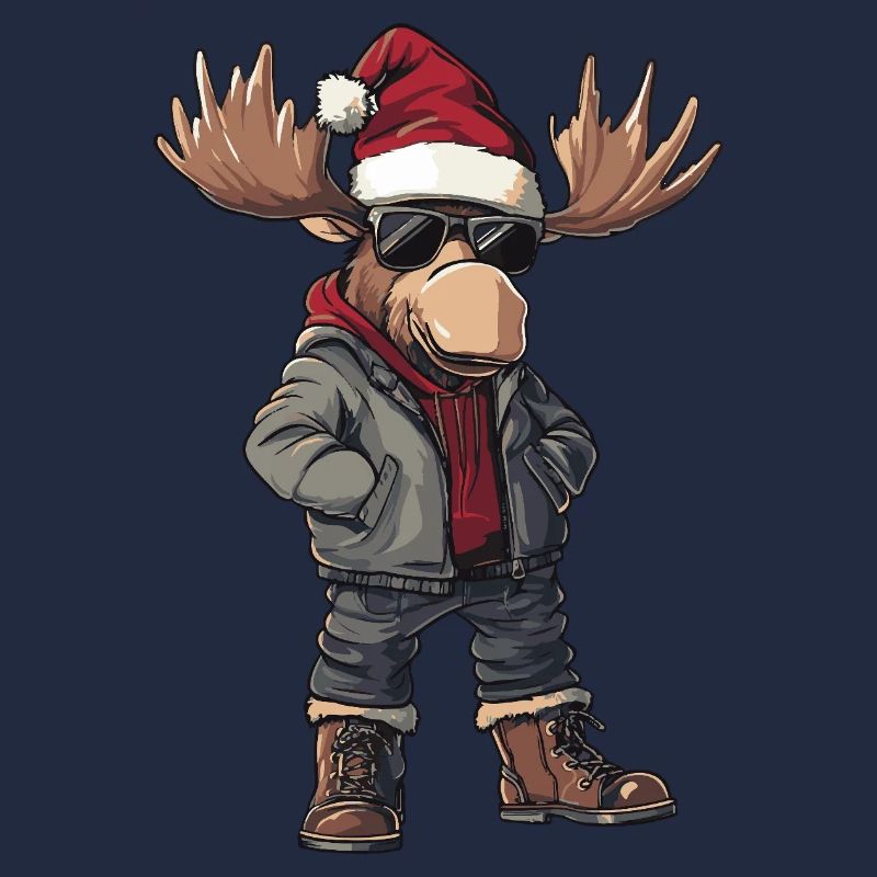 Elch Weihnachten Winter