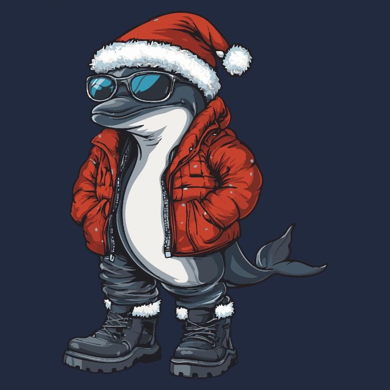 Dolphin Christmas Winter