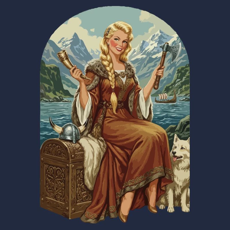 Norwegerin mit Hund