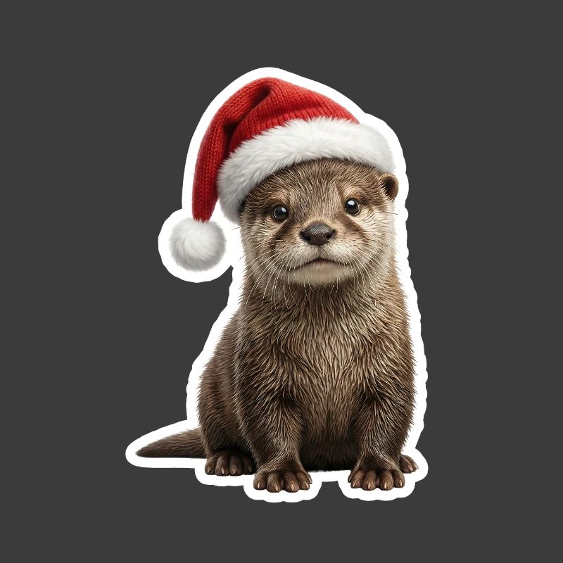 Cute otter ready for feast